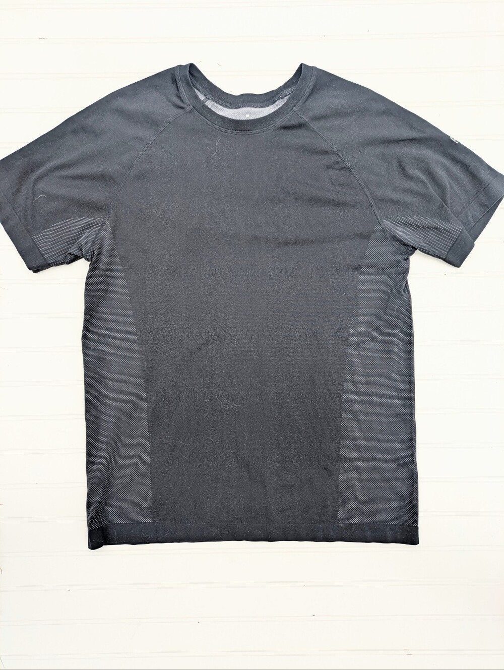 Fabletics Black Seamless Athletic Tee